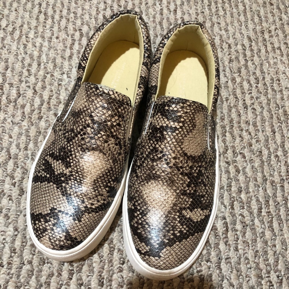 Cute snakeskin sneakers!